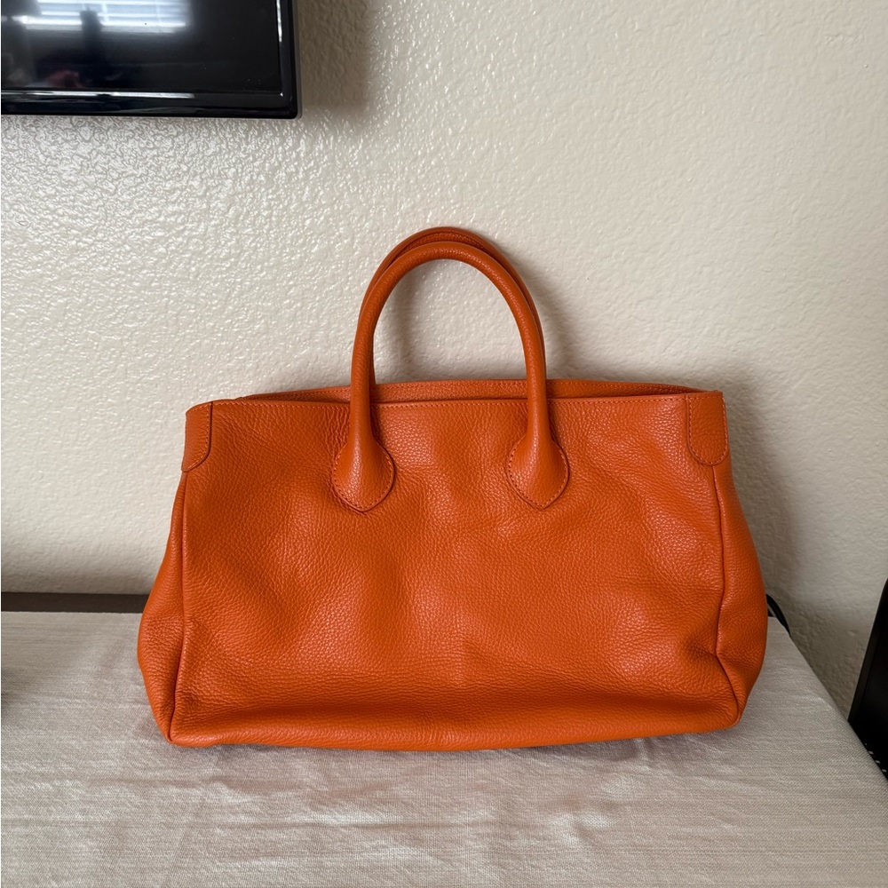 Mark & Graham Vibrant Orange Tote Bag